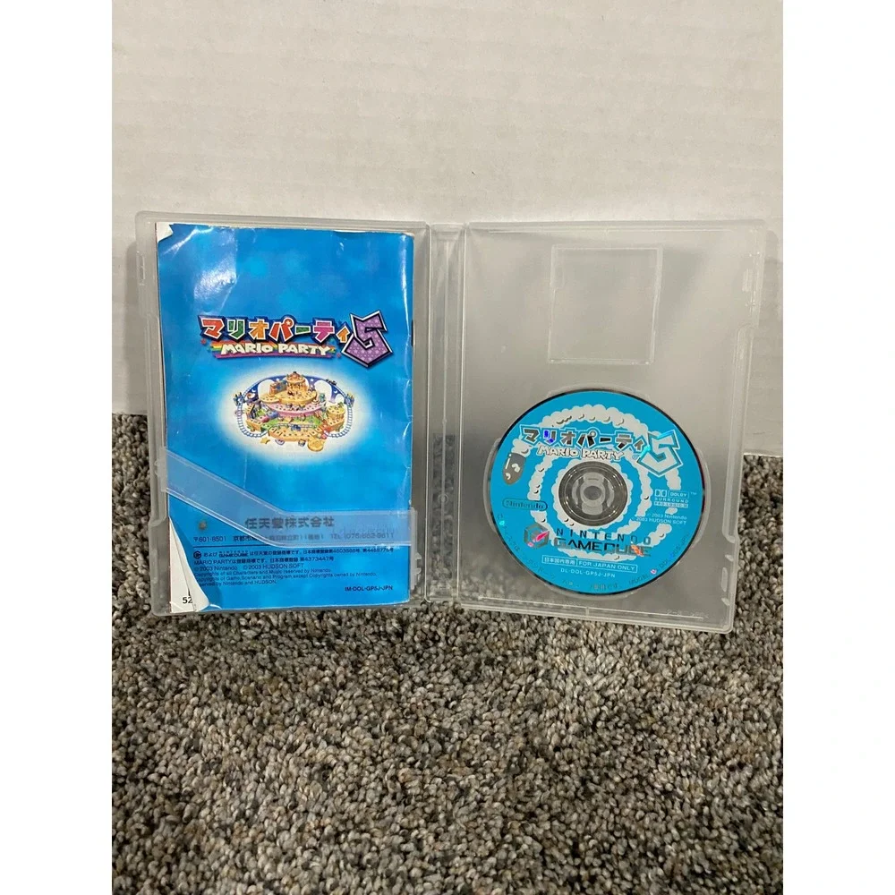 Nintendo Mario Party 5 GameCube Japanese Import Good NTSC-J Boxed Manual GC